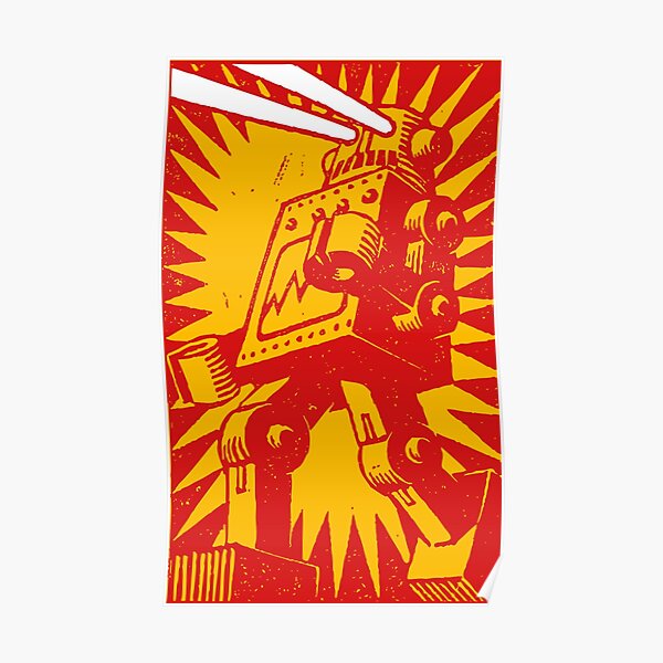 Red Robot Poster