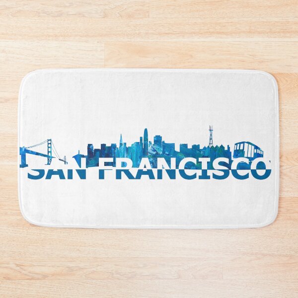 Item preview, San Francisco Skyline Silhouette Strong with Text  designed and sold by artshop77.