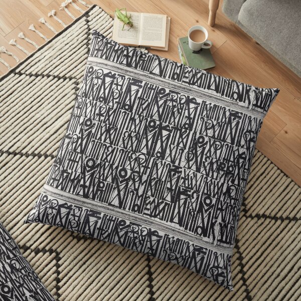 Urban Hip Hop Pattern Floor Pillow