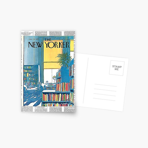 Vintage New Yorker Magazine Cover 1968 Postcard