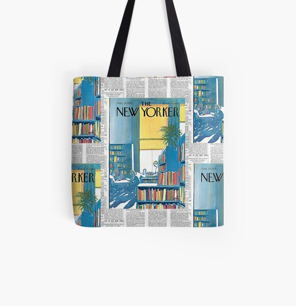 Couverture de magazine New Yorker Vintage 1968 Tote bag doublé