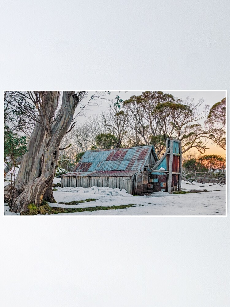 Thumbnail 1 of 3, Poster, Hut in the Snow designed and sold by mgl001.