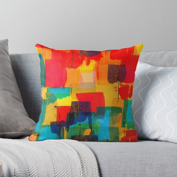Rainbow life Throw Pillow