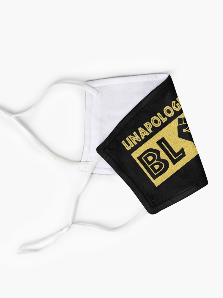 Alternate view of Unapologetically Black History Month Mask