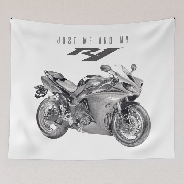 Item preview, Yamaha R1 - pencil hand drawn designed and sold by Kate Jasik.