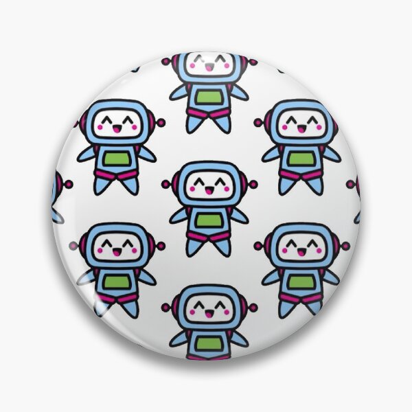 Item preview, Cute Happy Little Kawaii Robot Pattern designed and sold by Robert  Townsend.
