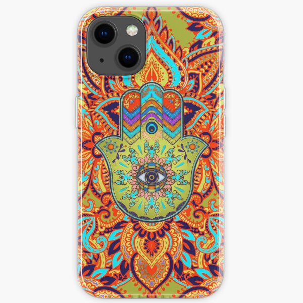 Colorfull Hamsa Hand iPhone Soft Case
