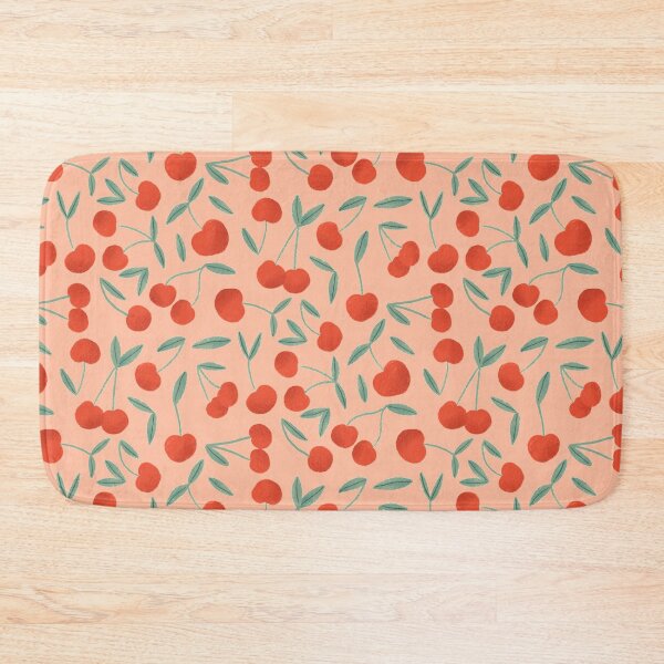 Item preview, Peach Handdrawn cherry pattern designed and sold by Megan McNulty.