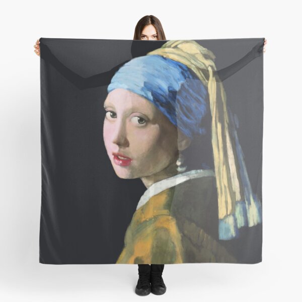 Botticelli's Daydream Satin Hair Scarf