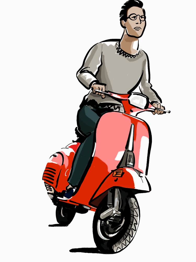 Dibujo de moto vespa | Ilustración motocicleta de CovoStudio