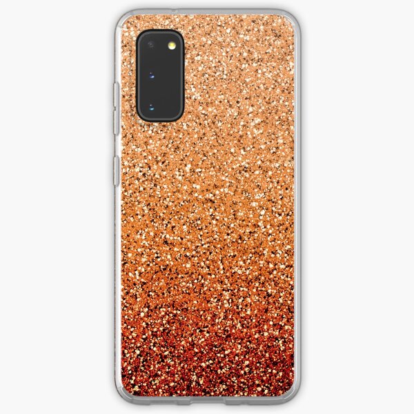 Orange Ombre Glitter Samsung Galaxy Soft Case