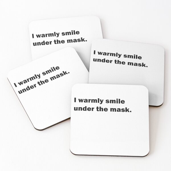 Item preview, I warmly smile under the mask designed and sold by BornDesign.