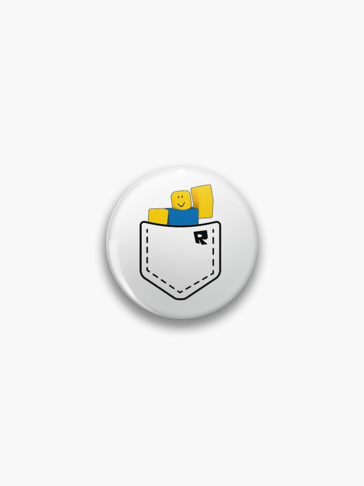 Roblox Pocket Noob Funny Meme Gamer Gift Pin By Nice Tees Redbubble - the noob badge 2 roblox