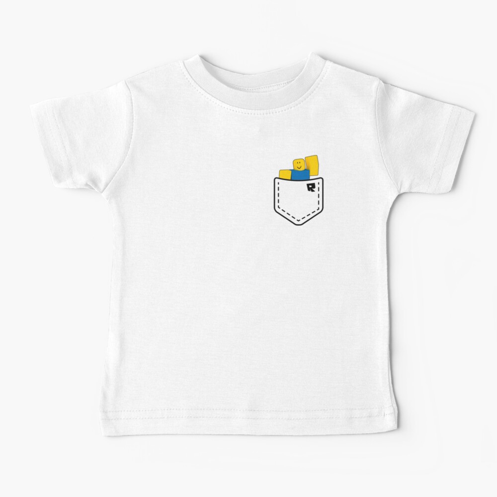 Roblox Pocket Noob Funny Meme Gamer Gift Baby T Shirt By Nice Tees Redbubble - roblox t shirt funny