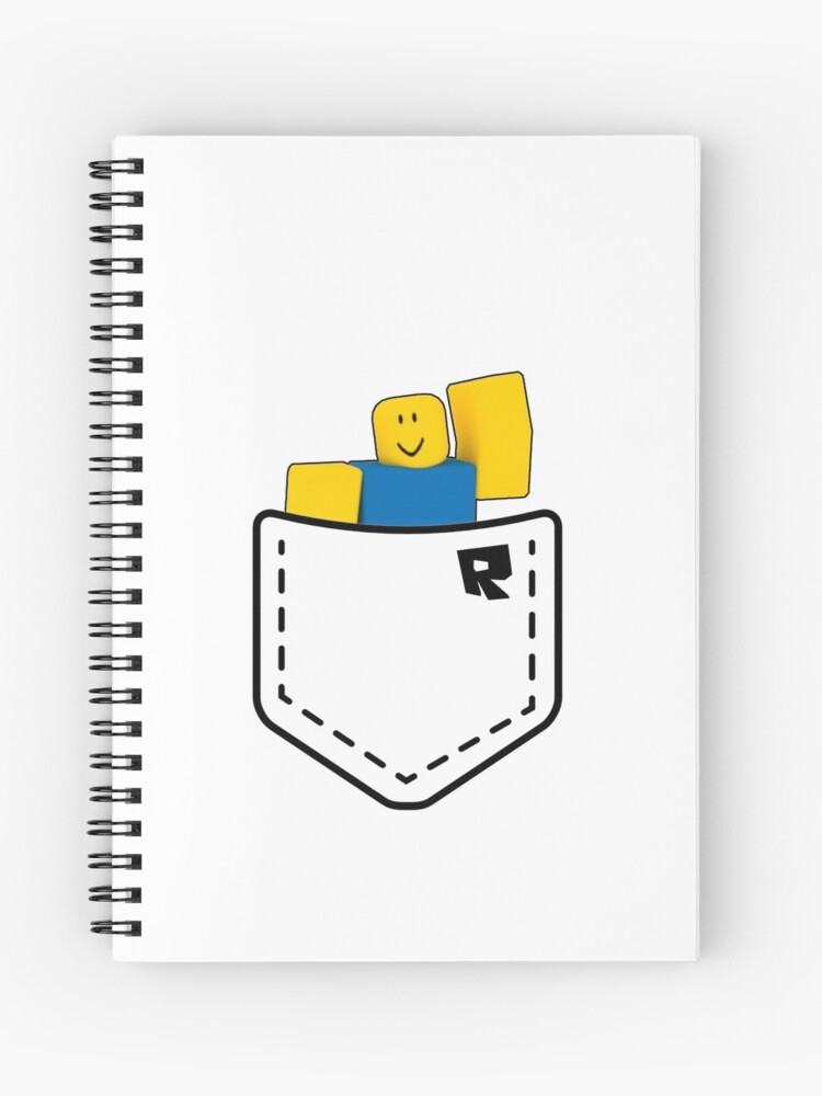 Roblox Pocket Noob Funny Meme Gamer Gift Spiral Notebook By Nice Tees Redbubble - the funniest roblox drawings ever why did i draw this