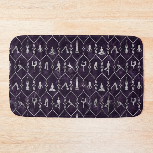 Item preview, Pearl Yoga Asanas pattern on amethyst designed and sold by Nartissima.