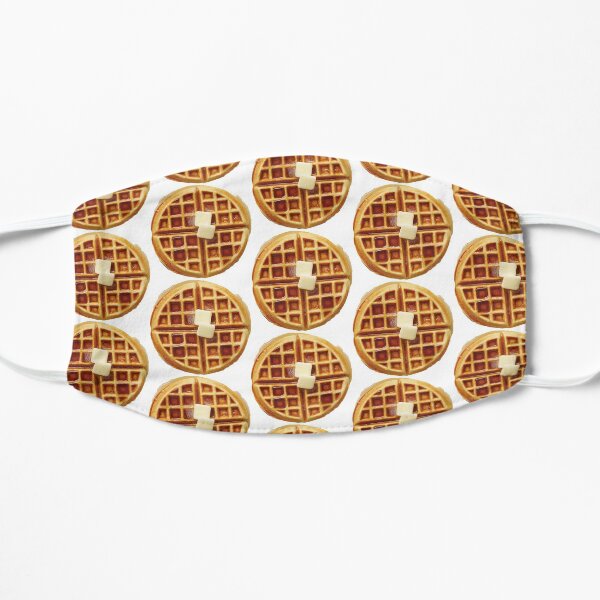Waffle Breakfast Pattern Mask