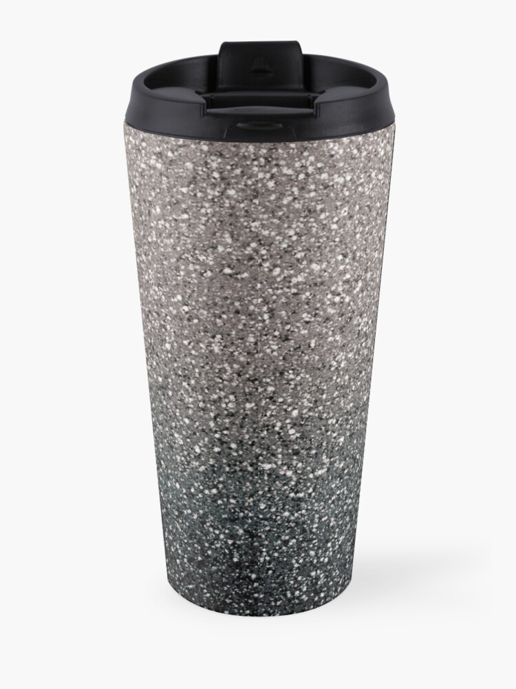 Alternate view of Black Ombré Glitter Travel Coffee Mug