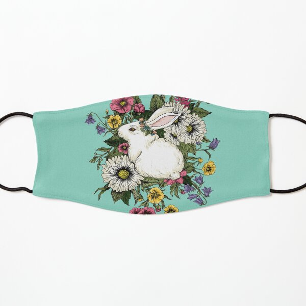 Rabbit in Flowers Kids Mask