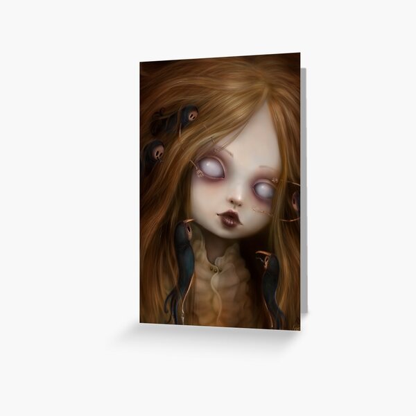 The face of all your fears Greeting Card