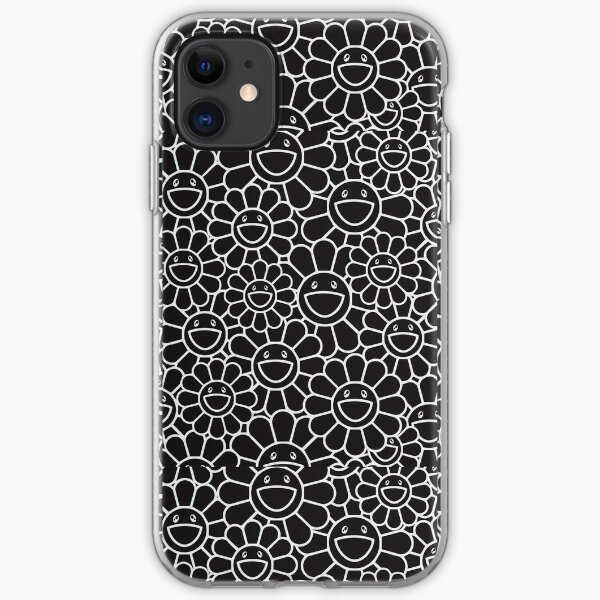 Happy Murakami KiKi Flowers Black iPhone Soft Case
