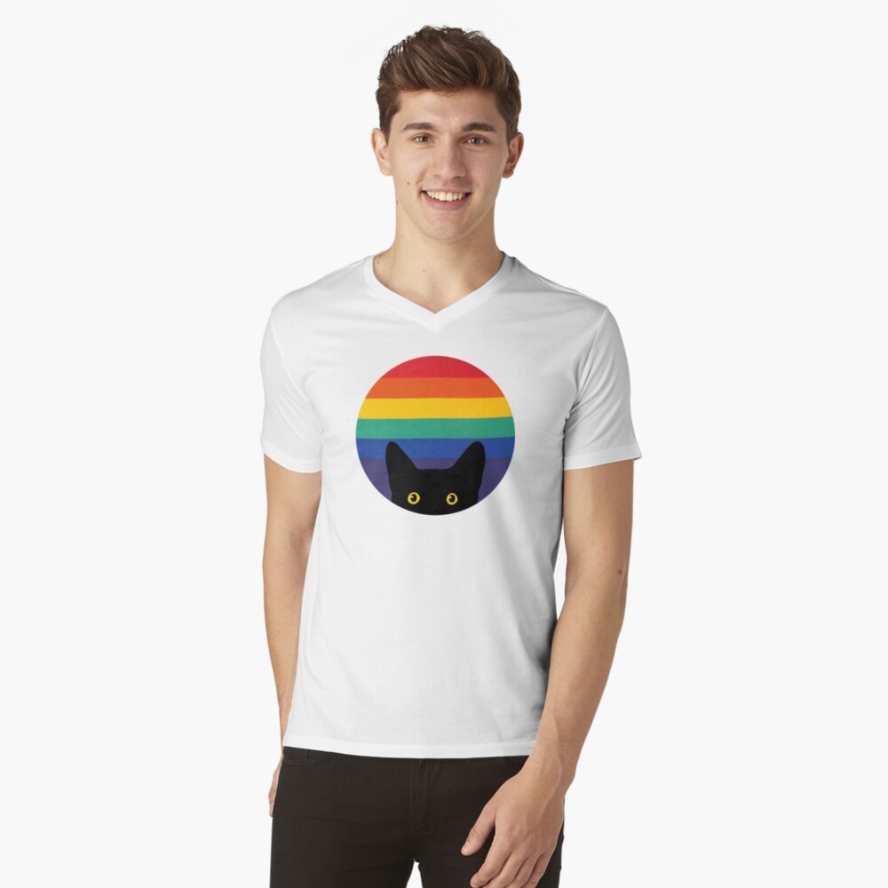 Item preview, V-Neck T-Shirt designed and sold by beardsandcats.