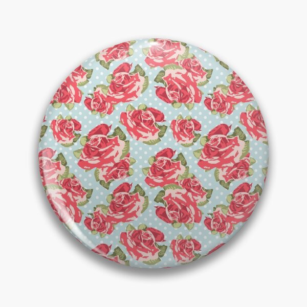 Item preview, English Roses Blue Polka Dots designed and sold by Rainbows Galore.