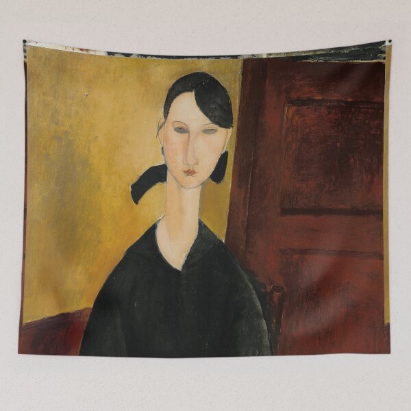 Item preview,  Vintage Portrait of a woman painting by  Amedeo Modigliani (Italian, Livorno 1884–1920 Paris) designed and sold by Vintage Designs +.