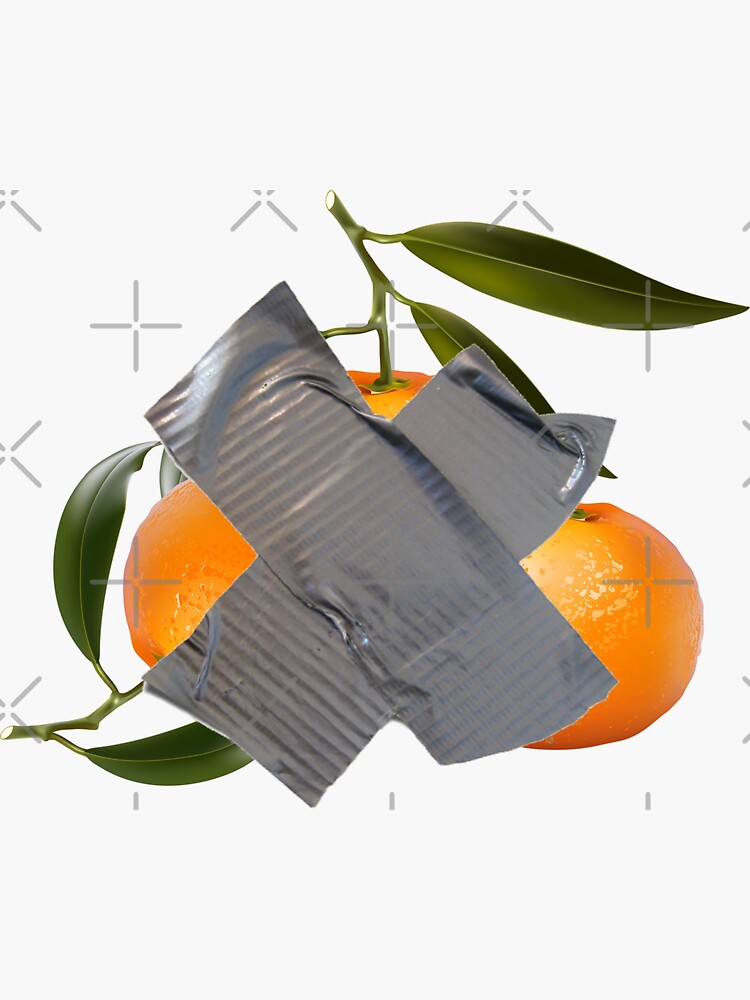 "Mandarin Duct Tape" Sticker by Cantilever Redbubble