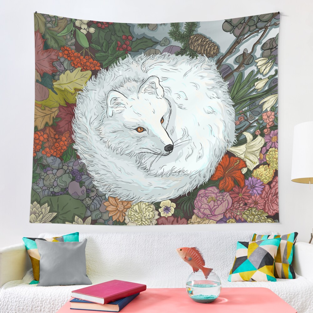Arctic Fox Tapestry
