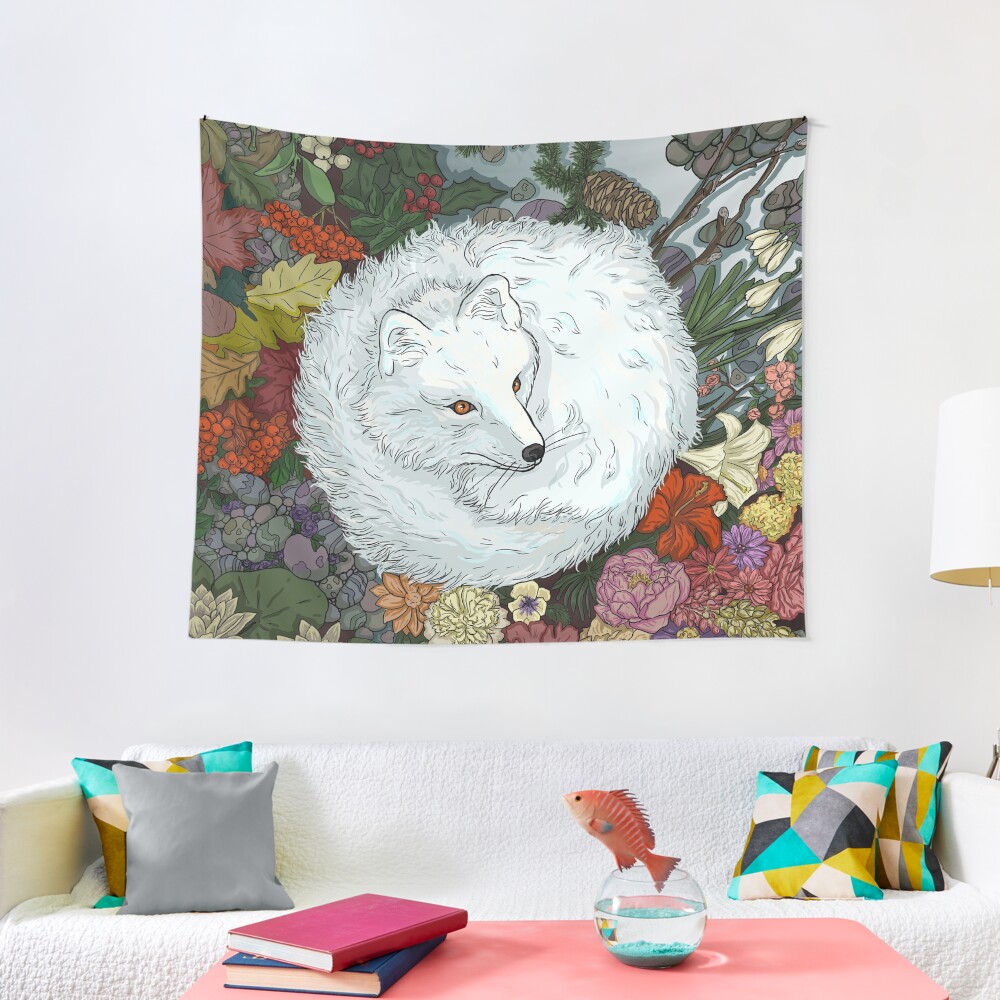 Arctic Fox Tapestry