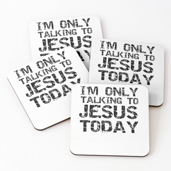 Item preview, Vintage I'm Only Talking to Jesus Today Christian Quote designed and sold by TNDesignStudio.