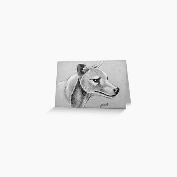 Thylacine Greeting Card
