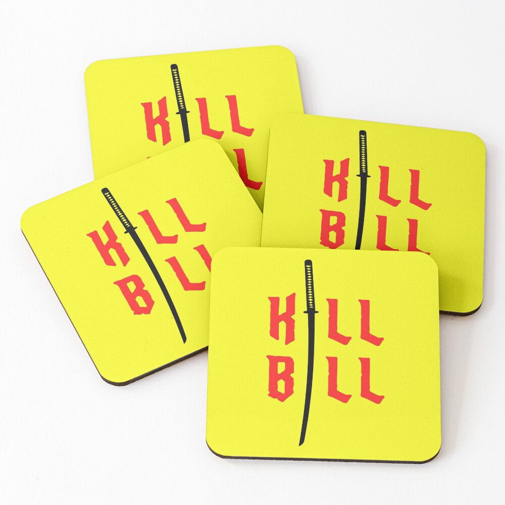 Kill Bill Coasters Set Of 4 By Filmsandbooks Redbubble