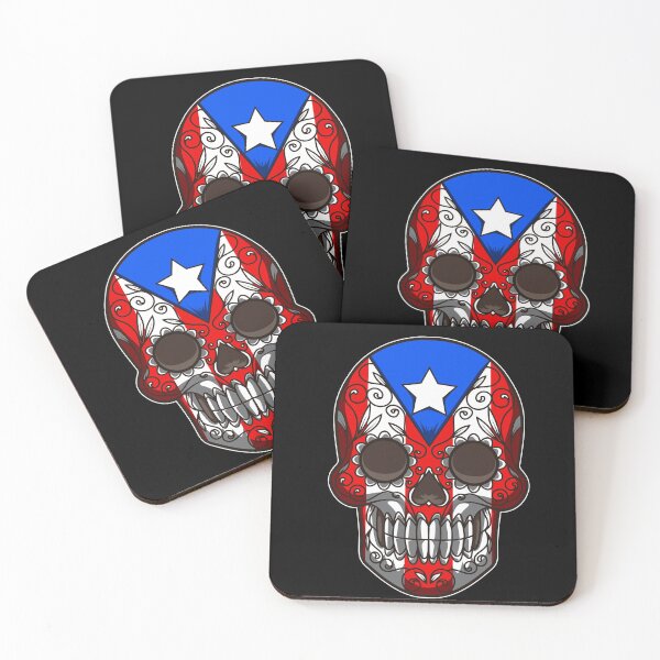 Item preview, Puerto Rico Sugar Skull - Dia De Los Muertos designed and sold by anziehend.