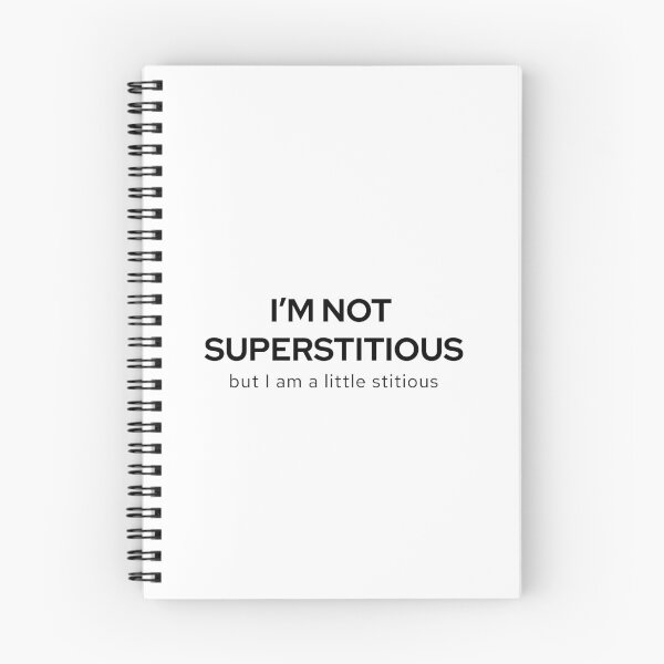 Item preview, Superstitious - Michael Scott | The Office designed and sold by quoteedesigns.