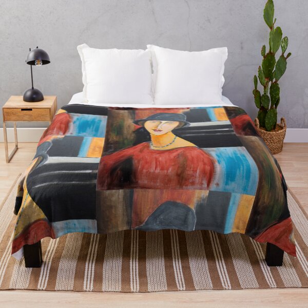 Item preview, Vintage Portrait of a woman painting by Amedeo Modigliani (Italian, Livorno 1884–1920 Paris) designed and sold by Vintage Designs +.