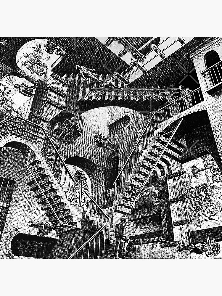 M.C. Escher - Relativity by Pikokk