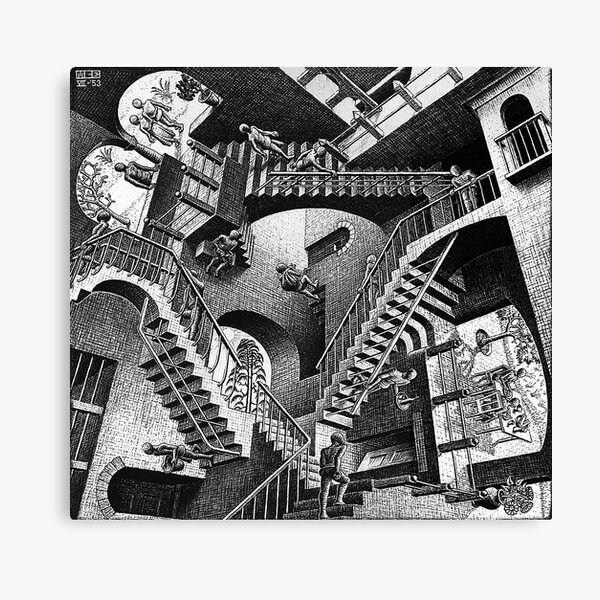 M.C. Escher - Relativity Canvas Print