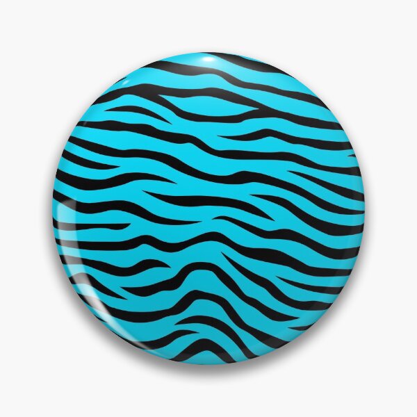 Artikelvorschau, Zebra-Druck-helles Blau entworfen und verkauft von Rainbows Galore.