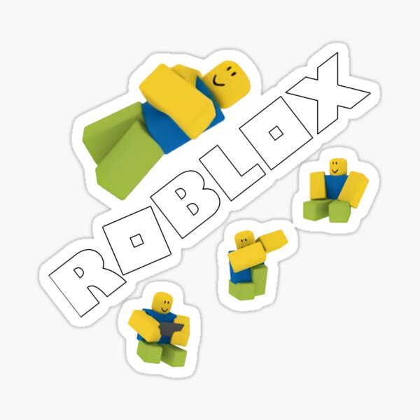 Roblox Noob Oof Stickers Redbubble - pegatinas roblox noob redbubble