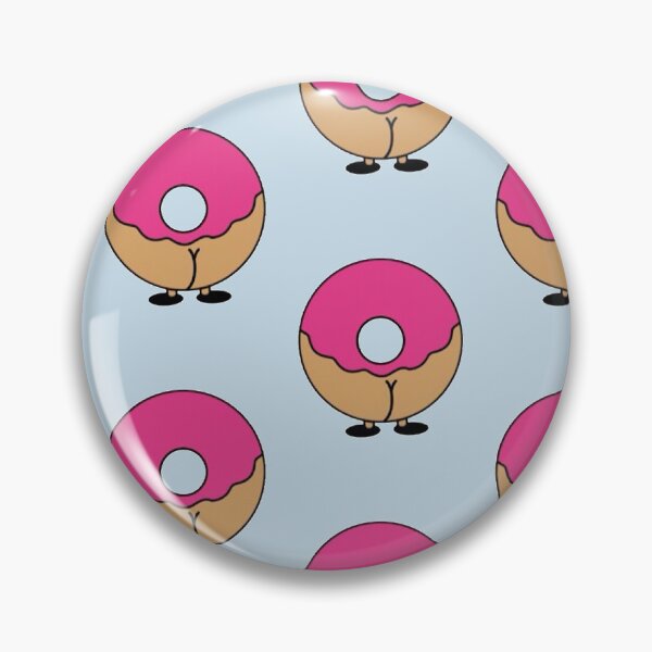 Aperçu de l'œuvre Mignon joyeux petit Kawaii Cheeky Donut Pattern créée et vendue par Robert  Townsend.