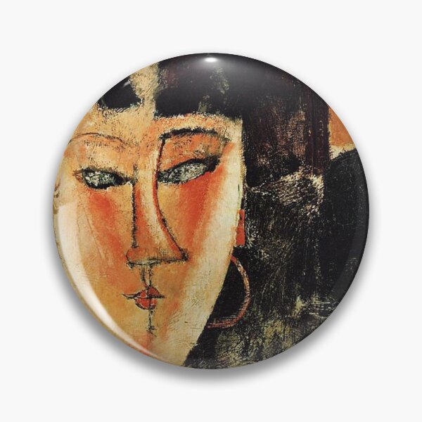 Item preview, Vintage Portrait painting by  Amedeo Modigliani (Italian, Livorno 1884–1920 Paris) designed and sold by Vintage Designs +.