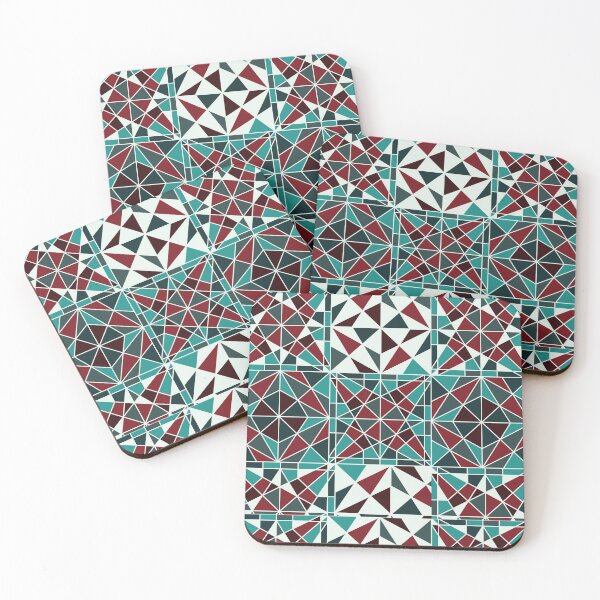 Item preview, Blue optical illusion shape pattern designed and sold by corner-shop.