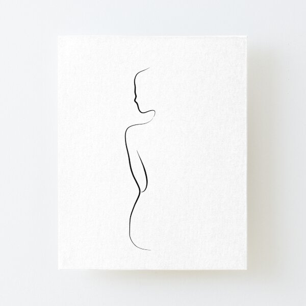 Sketch female half body sensual silhouette Vector Image