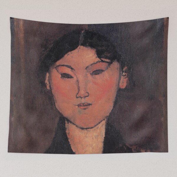 Item preview,  Vintage Portrait painting by  Amedeo Modigliani (Italian, Livorno 1884–1920 Paris) designed and sold by Vintage Designs +.
