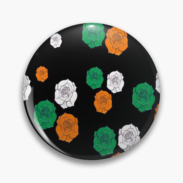 Item preview, Irish Roses - Green Orange and White designed and sold by madtoyman.