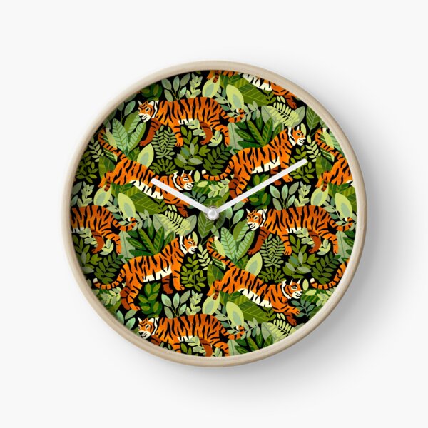 Vista previa del artículo con la obra «Tigre de Bengala en la jungla», diseñado y vendido por TigaTiga.