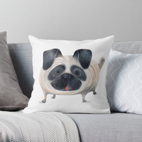 pugster the 3rd Throw Pillow