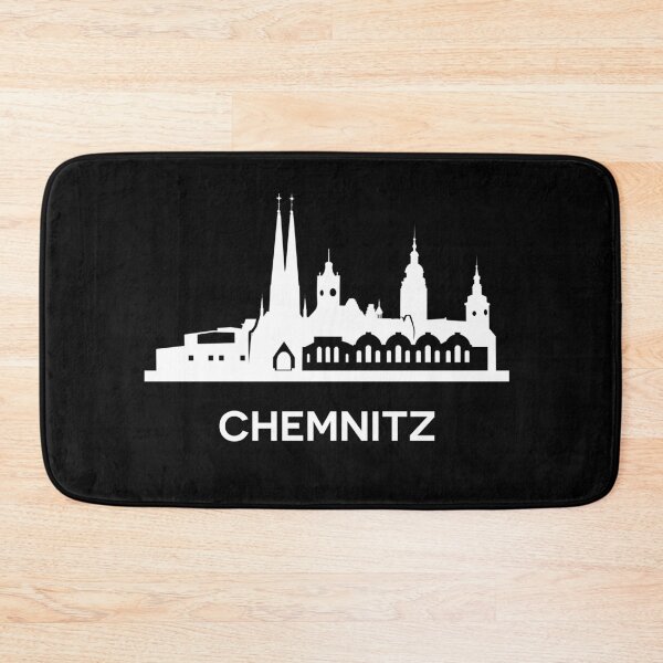 Item preview, Chemnitz City Skyline, white designed and sold by yulia-rb.